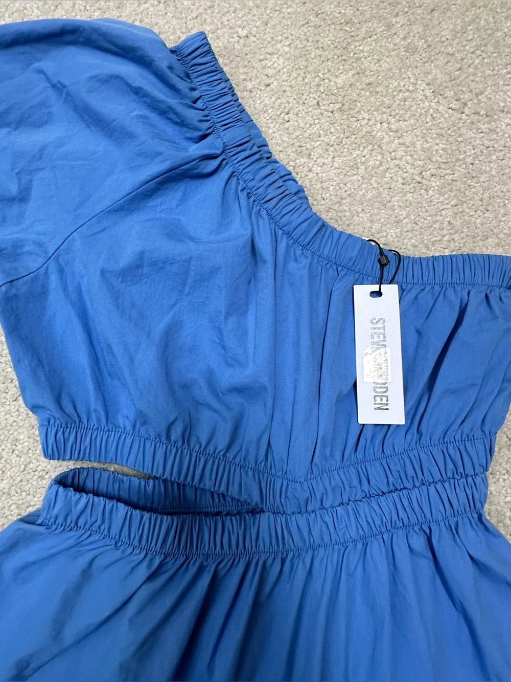 Steve Madden Blue Elastic Waist Maxi Dress - Picture 8 of 9